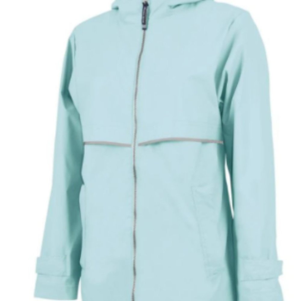 Monogrammed Charles River Rain Jacket